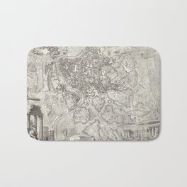 La pianta grande di Roma (The Large Plan of Rome), also known as The Nolli Map by Pietro Campana, Ca Bath Mat | Illustration, Earth, North, Africa, Asia, Graphic, Geography, Photo, Europe, Travel 
