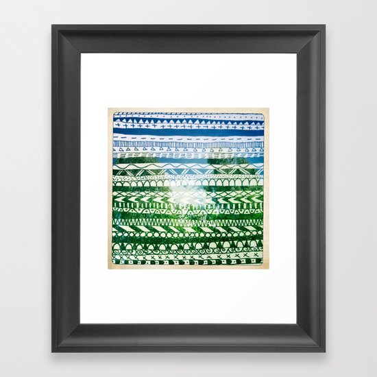 Hipstapattern Framed Art Print