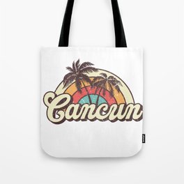 Cancun beach city Tote Bag