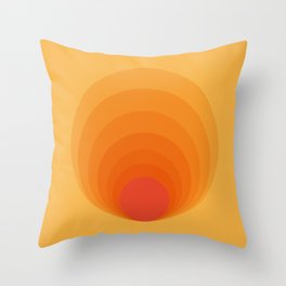 Sun Spiral | Bauhaus I Throw Pillow