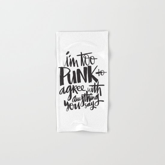 TOO PUNK Hand & Bath Towel