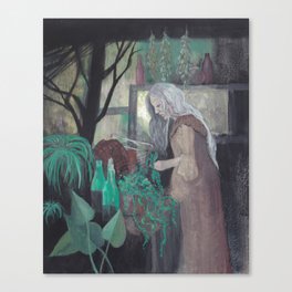 green witch Canvas Print