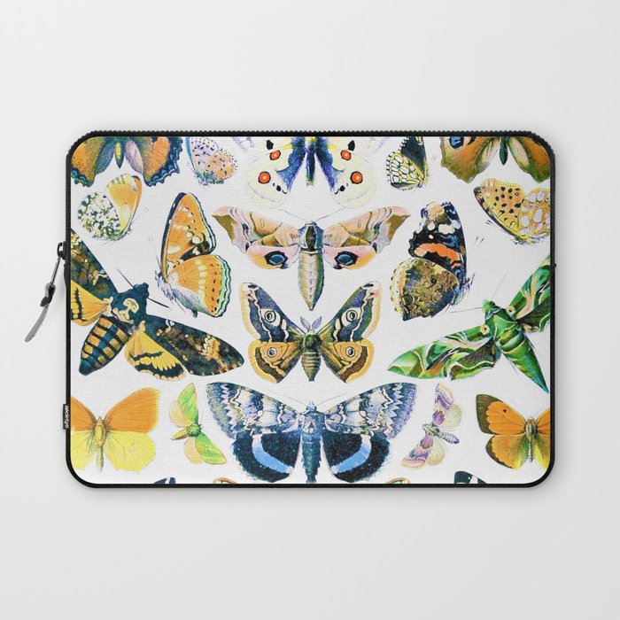 Adolphe Millot "Butterflies" 1. Laptop Sleeve
