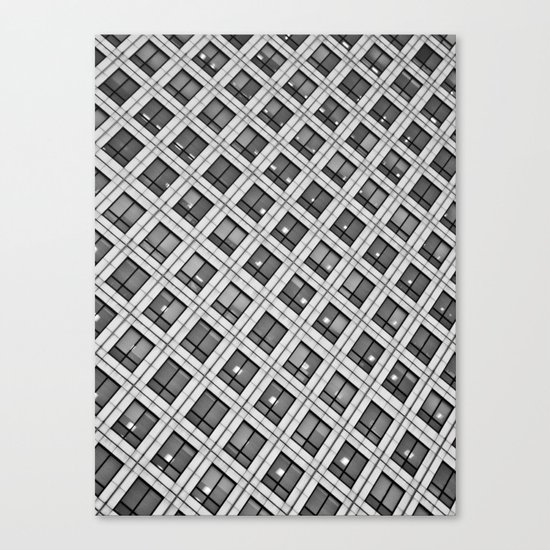 Canary Wharf Windows Canvas Print