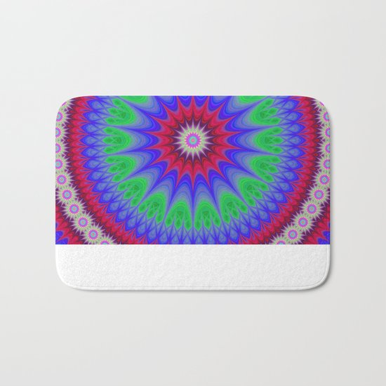 Happy mandala Bath Mat