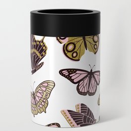 Texas Butterflies – Blush and Gold Pattern Can Cooler