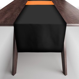 Letter T (Orange & Black) Table Runner