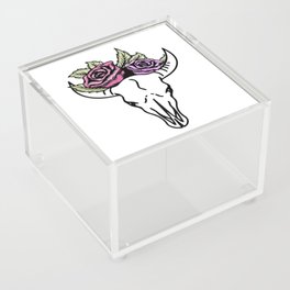 Skull & Rose Acrylic Box