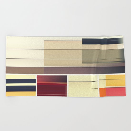 SS/lines17 Beach Towel