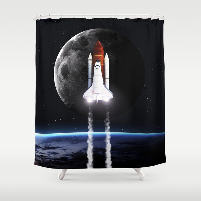 Space shuttle Shower Curtain