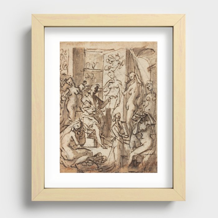 Zeuxis Painting Helen of Troy Recessed Framed Print