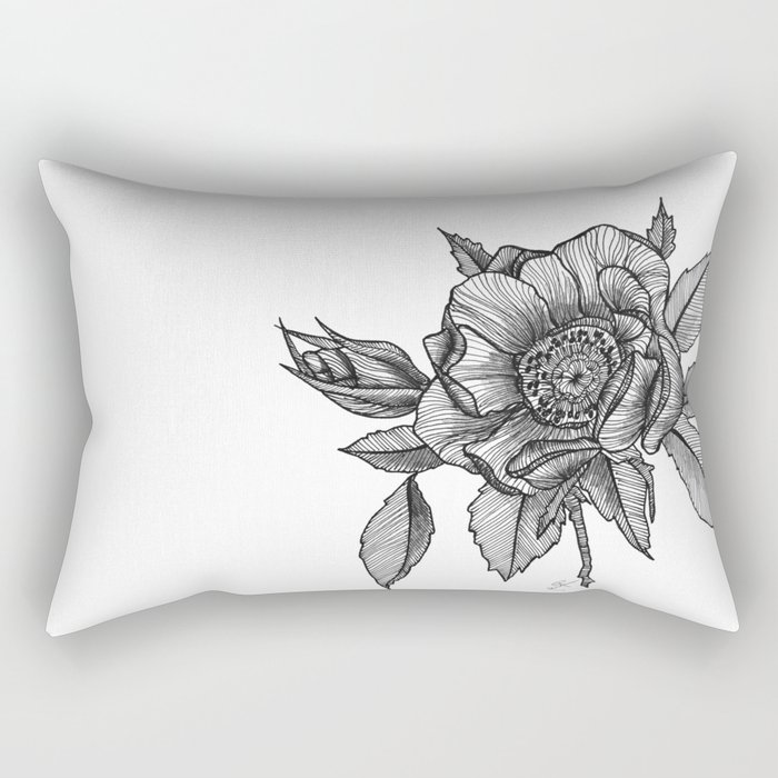 Sweet briar rose Rectangular Pillow