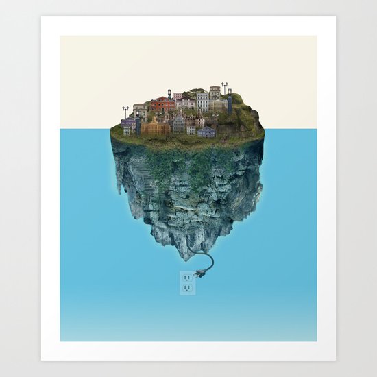 Island Lights Art Print