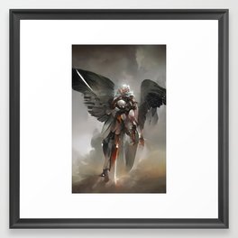 Angelic Warrior Framed Art Print
