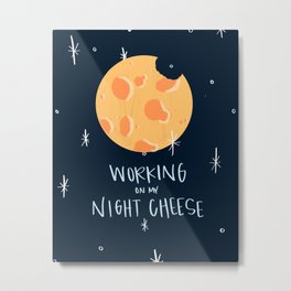 Night Cheese Metal Print | Midnightsnack, Stars, Nightcheese, Tinafey, Tv, Cheddar, Moon, Gouda, 30Rock, Television 