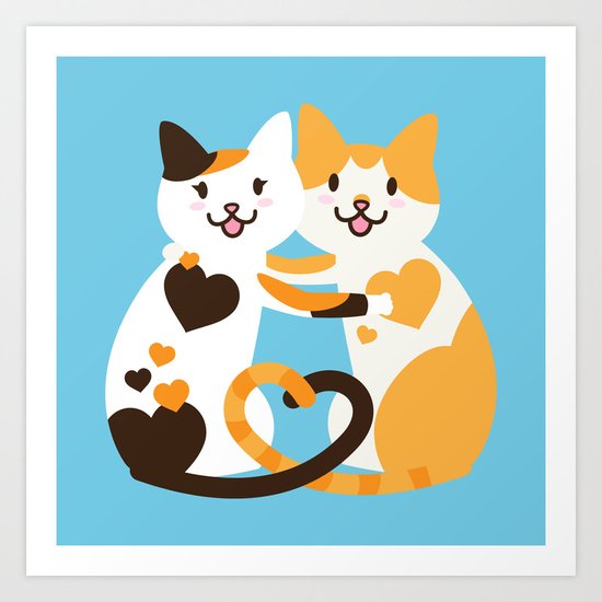 Lovecats Art Print