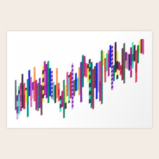 Crazier Lines Art Print