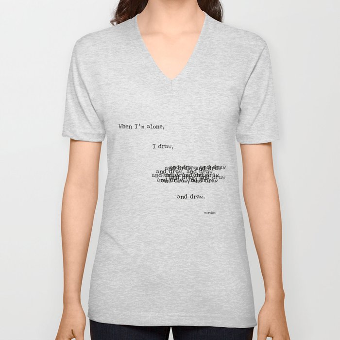 to draw V Neck T Shirt