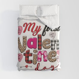 My First Valentine's Day Duvet Cover