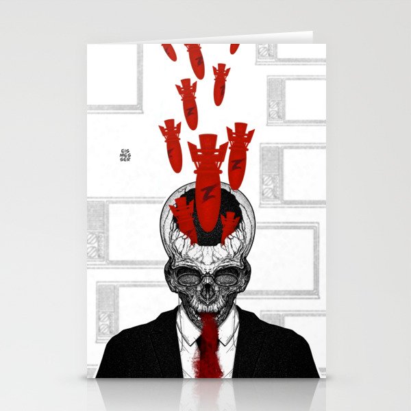 The propagandist [white edition] Stationery Cards