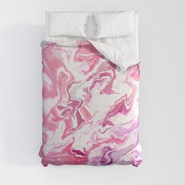 Petals of Femininity - Melted Marble Swirl in Pink Comforter