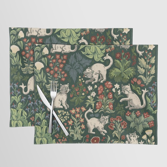 Millefleur Sage Placemat Millefleur Sage Placemat