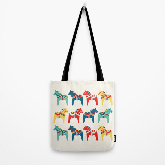 Swedish Horses Tote Bag By Gabriellemcclure Society6 Swedish Horses Tote Bag