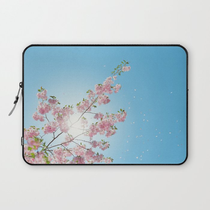 Cherry Blossoms Against the Blue Sky Laptop Sleeve
