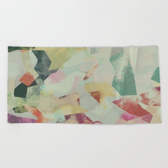 Camouflage V Beach Towel