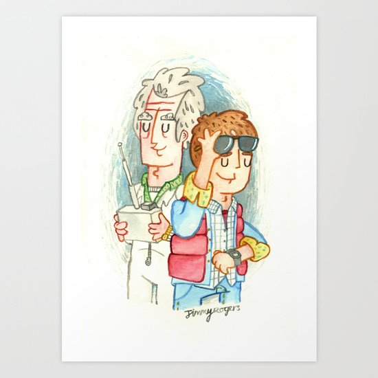 Doc & Marty Art Print