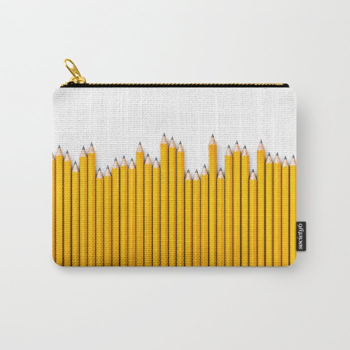 Pencil row / 3D render of very long pencils Carry-All Pouch