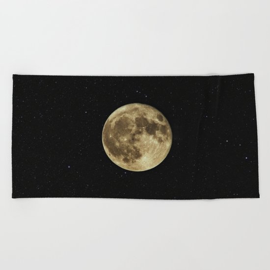 Moon and Stars Beach Towel