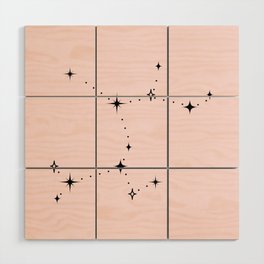 Sagittarius Zodiac Constellation Wood Wall Art
