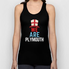 We Are Plymouth England Flag Sports Unisex Tank Top