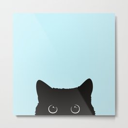 Black cat I Metal Print