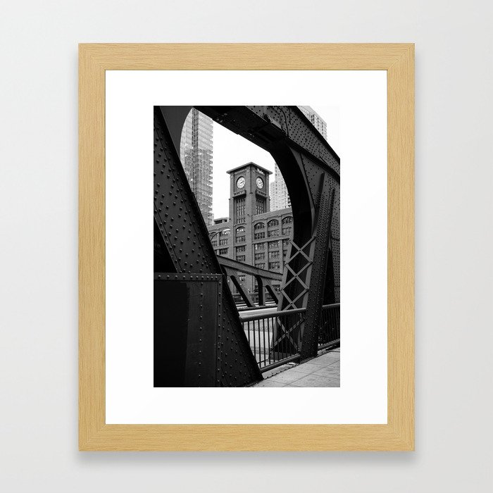 Clark Street Bridge - Chicago Framed Art Print