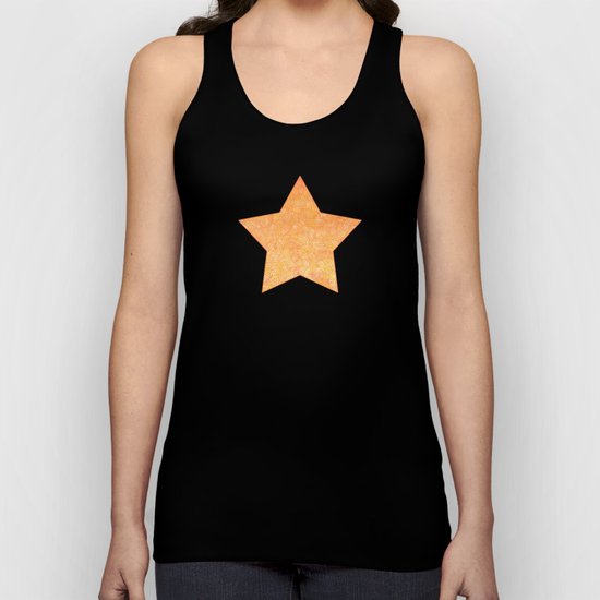 Ombre yellow and orange swirls doodles Unisex Tank Top