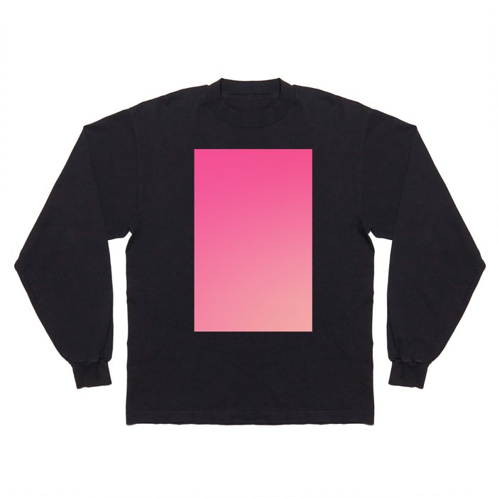 28 Pink Gradient Background Colour Palette 220721 Aura Ombre Valourine Digital Minimalist Art Long Sleeve T Shirt