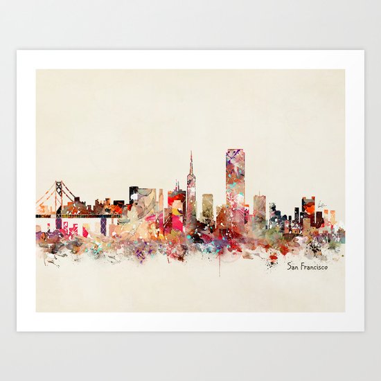 San Francisco city Art Print