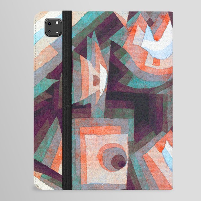 Remix Crystal gradation Painting  by Paul Klee Bauhaus  iPad Folio Case