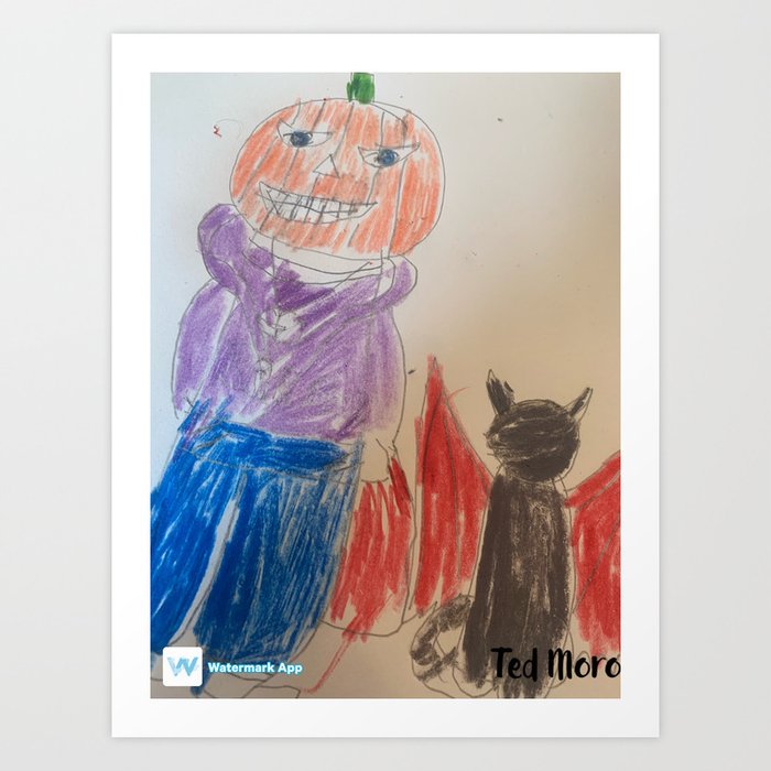 halloween boy Art Print