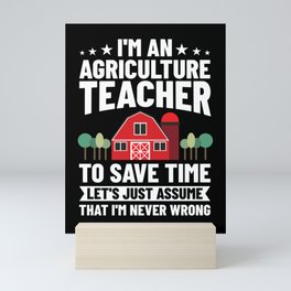 Agriculture Teacher Agricultural Education Class Mini Art Print