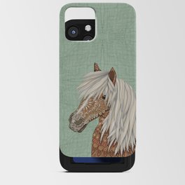 Haflinger Pony Green iPhone Card Case