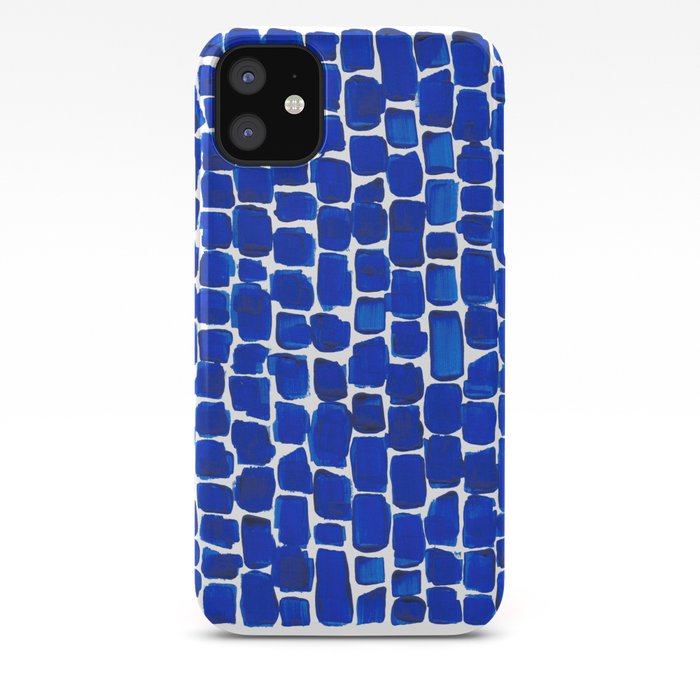 Brick Stroke Blue iPhone Case