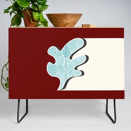 Patterned coral reef 1 Credenza
