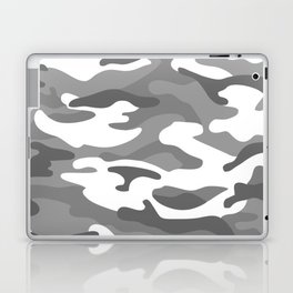 Camouflage Pattern Grey Laptop Skin