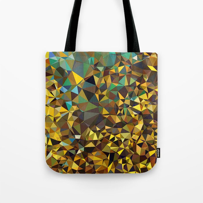 Goldish triangulated abstraction Tote Bag