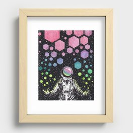 Hex Recessed Framed Print