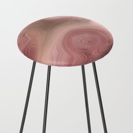 Rose Gold Agate Geode Luxury Counter Stool