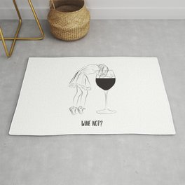 Wine not? girls party Rug